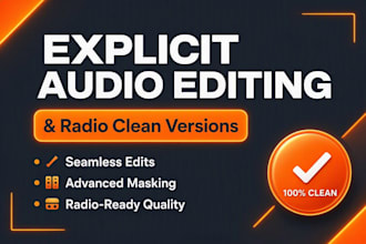 make a clean radio edit and censor explicit lyrics