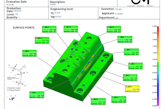 provide 3d dimensional metrology inspection and a detailed engineering report