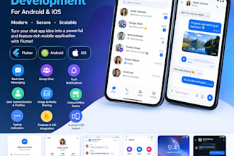 build a flutter real time messaging app for android ios