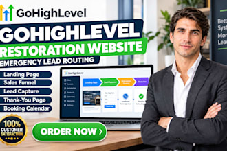 build ghl restoration website gohighlevel emergency lead routing
