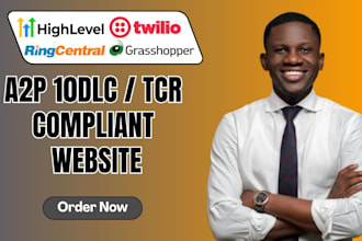 do a2p 10dlc registration tcr compliance website edit