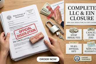 file dissolution, terminate or close wyoming llc, and close ein