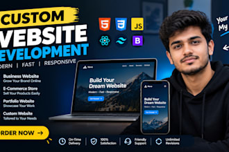 build a a modern responsive business website for your brand