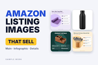 design amazon listing images and infographics