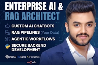 engineer enterprise ai agents, rag pipelines, and smart chatbots