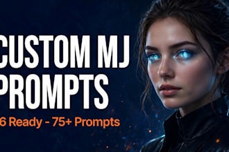 create custom midjourney v6 prompts for ai art, portraits and designs