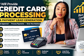 generate targeted credit card  and payment processing lead