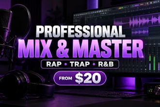 professionally mix and master your rap vocals