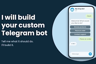 build a custom telegram bot for your business or channel