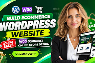 build ecommerce wordpress website, holiday sales woocommerce online store design