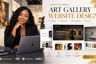 design art gallery portfolio exhibition photography website