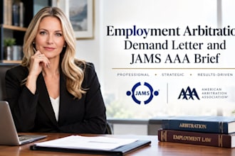 draft your employment arbitration demand letter and jams or aaa brief