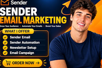 setup sender email marketing automation newsletter campaign subscriber form