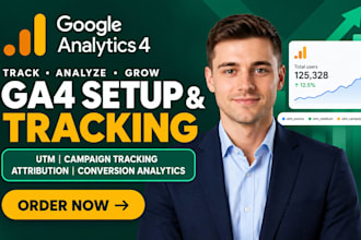 setup ga4 utm email campaign tracking attribution conversion analytics workflows