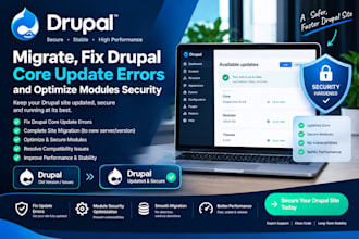 migrate fix drupal core update errors and optimize modules security