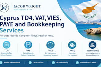do cyprus td4, vat, vies, paye and bookkeeping services