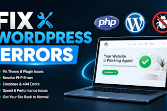 fix wordpress issues, bugs, errors and critical error