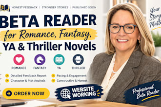 beta read romance beta reader fantasy ya novel beta reader thriller beta reader
