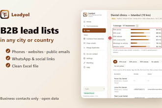 build a b2b prospect list with emails and phones for any city