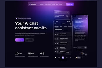 create a modern responsive website using ai technology