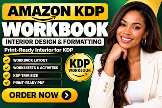 design and format your amazon KDP workbook interior