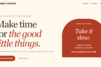 customise a responsive HTML webpage for your business