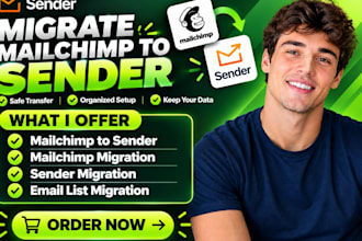 migrate mailchimp to sender contacts templates email automation newsletter