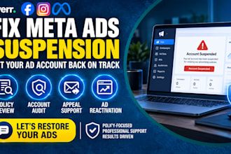 fix suspended meta ads account, solve ads suspension