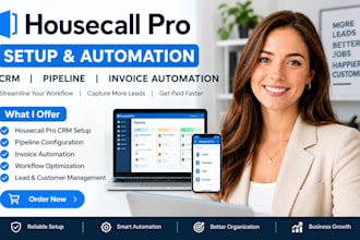 setup housecall pro CRM housecall pro pipeline housecall pro invoice automation