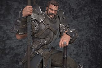 3dp statue,realistic human figures,prusaslicer,warrior,stl,fbx,detailed 3dsculpt