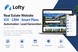 lofty real estate website idx CRM smart plans automation lead generation service