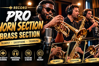 record pro horn section, brass section, trumpet, saxophone, trombone