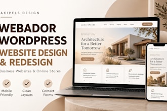 design or redesign your webador or wordpress business website