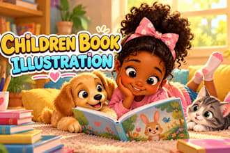 children story book illustration children story children story book illustration