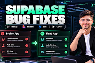 fix supabase bugs in your nextjs or ai built app