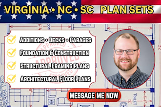 draw and view for virginia nc sc ca architectural plan structural engineer