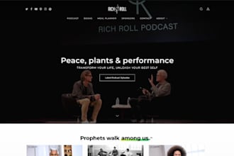 design wix podcast website episode pages audio player RSS feed website