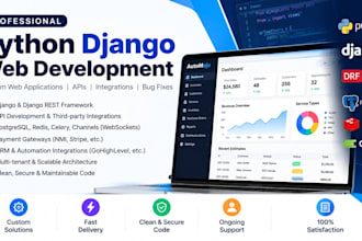 build django rest apis and fix python backend bugs