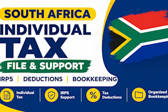 file south africa individual tax, irp5, deductions and bookkeeping