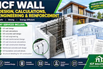 icf wall design, calculations, engineering reinforcement