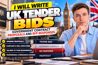 write uk tender bids government contract proposals rpf responses