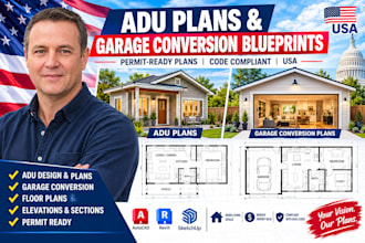 do professional adu plans and garage conversion blueprints