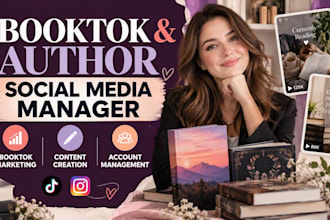 be social media manager ads manager for booktok book promotion