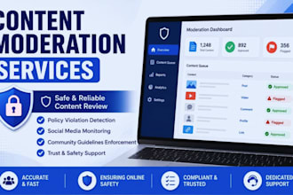 provide professional content moderation services