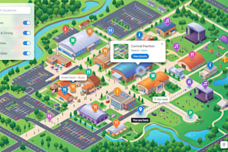 design interactive map, clickable map, svg map, website, digital and vector maps
