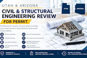 review utah and arizona civil and structural engineering plan