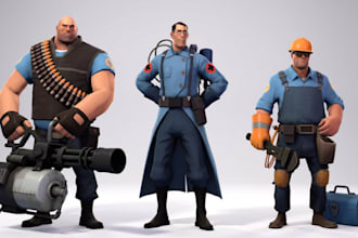 create sfm model, port gmod playermodel l4d2 or tf2 model, 3d character game art