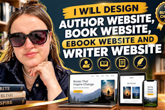 design author website,book website,ebook landing page and writers site