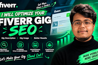 optimize your fiverr gig SEO, gig description, and gig image