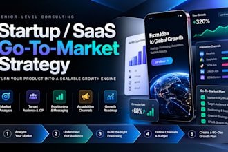 create your startup or saas go to market growth strategy